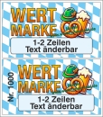1000 Wertmarken "Oktoberfest - Bierkrug mit Brezel" -Text änderbar-